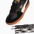 PUMA Palermo Wide Lace SD Black White Team Gold color Women's