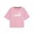 PUMA ESS Cropped Logo Tee Mauved Out color Women's