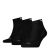 PUMA UNISEX QUARTER CUSHIONED BLACK COLOR 3P APAC 