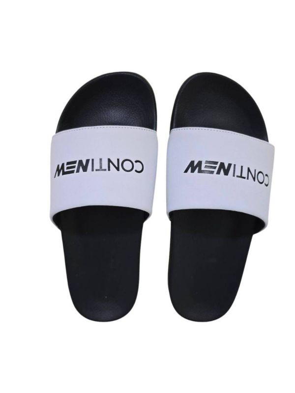 Continew Logo Slide Black White color Unisex's