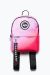 Unisex Pink Fade Crest Mini Backpack