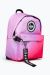 Unisex Pink Fade Crest Mini Backpack