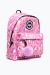 PINK TONE ON TONE LEOPARD CREST BACKPACK