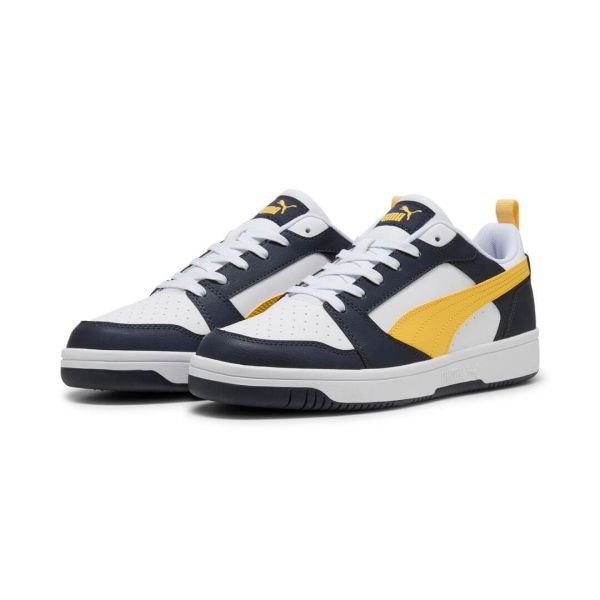 PUMA Rebound v6 Low New Navy-Sunny Yellow-White color Men's