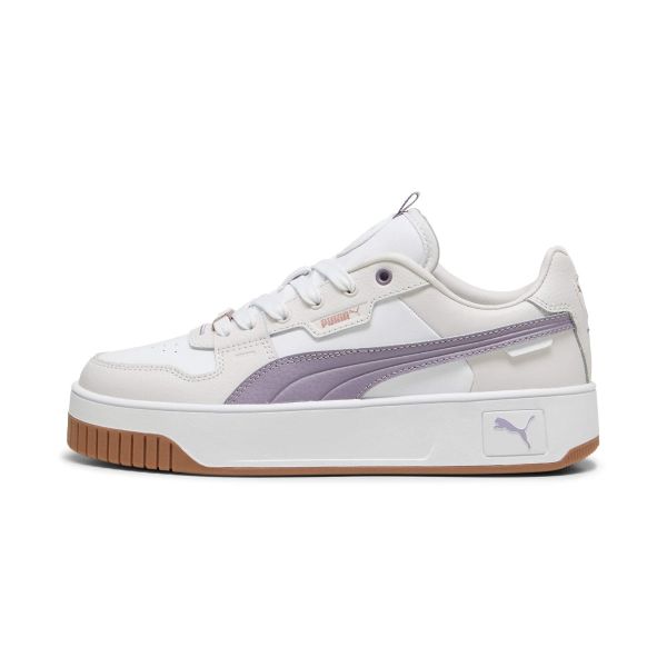 PUMA Carina Street Lux Sneakers Women White-Pale Plum-Feather Gray color