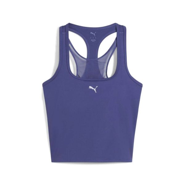 PUMA W CLOUDSPUN MESH 2in1 Tank Blue Crystal color