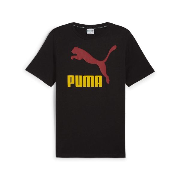 Men's PUMA Classics Logo Tee (s)  Black-Intense Re color