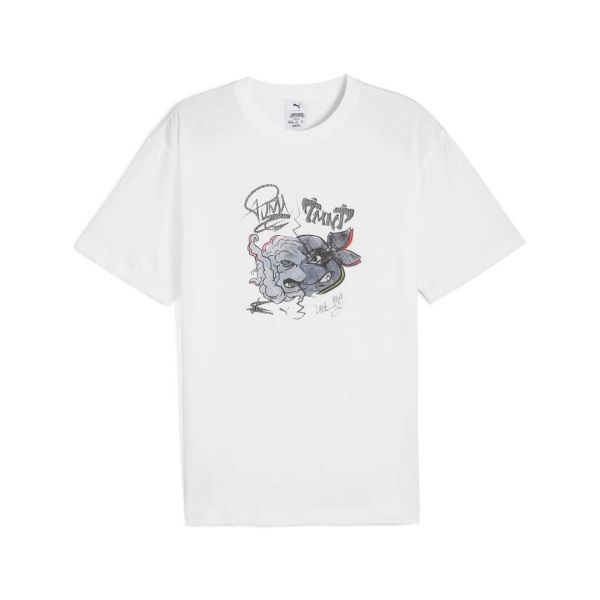 PUMA X TMNT Relaxed Graphic Tee White color Men's