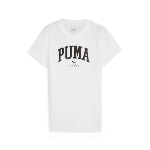 PUMA SQUAD Graphic Tee White color Women's