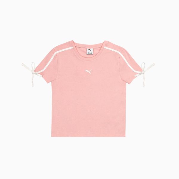 PUMA T7 MODERN DELIGHT Slim Short Tee Rose-Quartz Color Women's