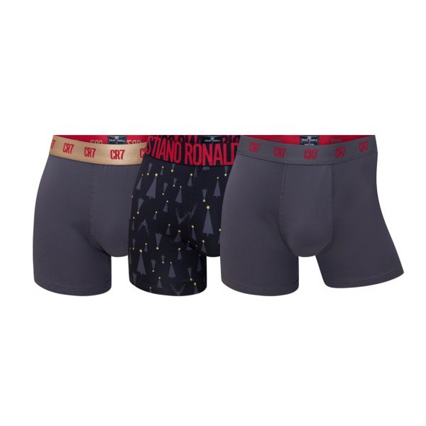 CR7 Trunk, 3-pack (X-Mas) Multicolour Men's