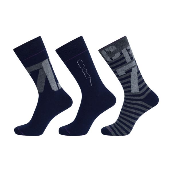 CR7 Mens socks 3-pack Blue-Grey color 