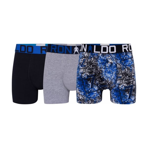 CR7 Boys Trunk 3-pack AOP Multicolour Kids's