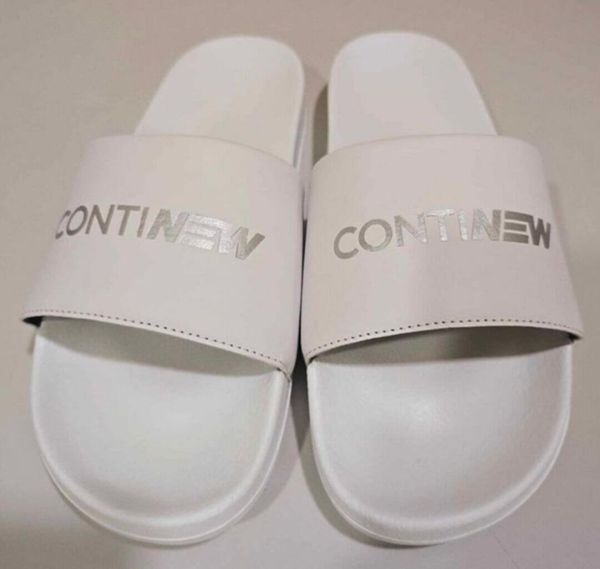 Continew Logo Slide White-Silver color