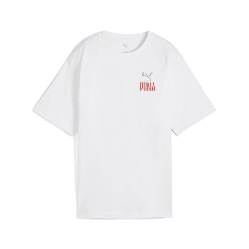 PUMA WARDROBE ESS ROAD TO UNITY Relaxed Graphic Tee White color Women's