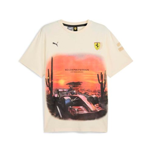 Ferrari Race Desert Sun Las Vegas Graphic Tee 1 for Men