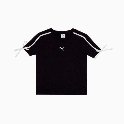 PUMA T7 MODERN DELIGHT Slim Short Tee Black color Women's