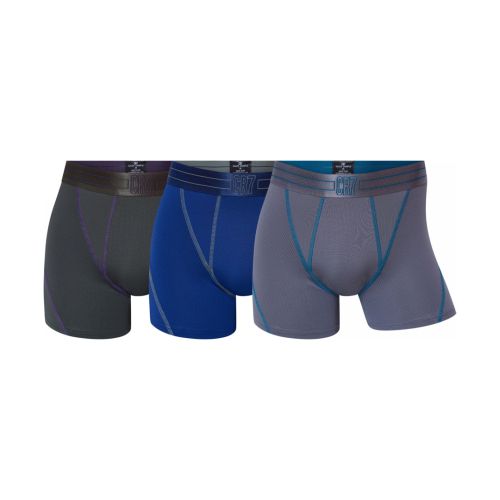 กางเกงชั้นในผู้ชาย หลากสี แพ็ค 3 ชิ้น รุ่น CR7 Fashion trunk,3-pack micro Multicolour Men's