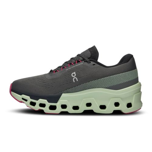 Women's On Cloudmonster 2 Asphalt-Lima color