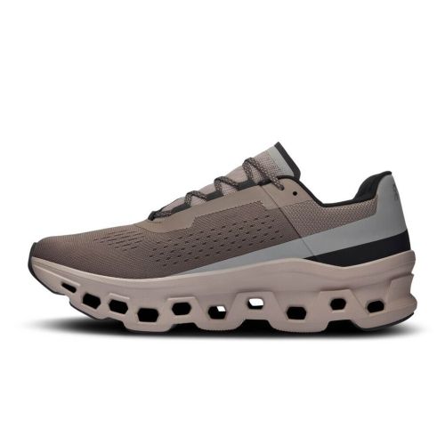 On Cloudmonster Men's running shoes- Cinder-Fog color 